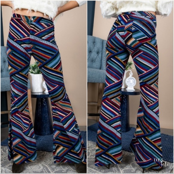 Des Feli Pants - Last 1‼️ High Rise Corduroy Bell Bottoms